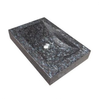 Blue Pearl Polished Square Granite Solid Basin