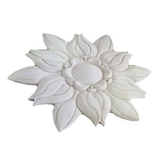 White relief Marble Flower