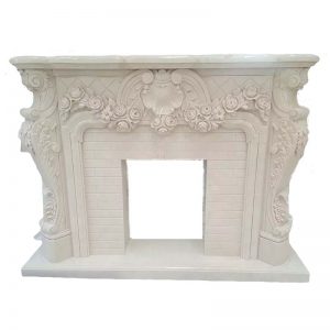 carrara marble fireplace surround