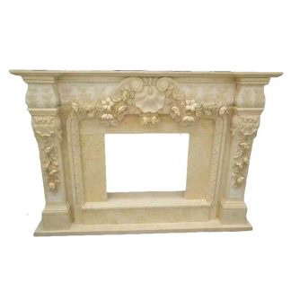 fireplace surround in marble