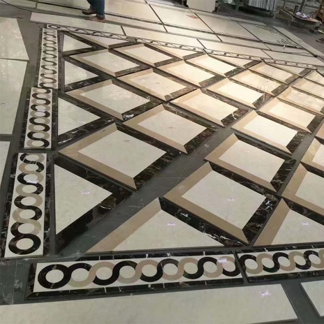 marble waterjet design for hall